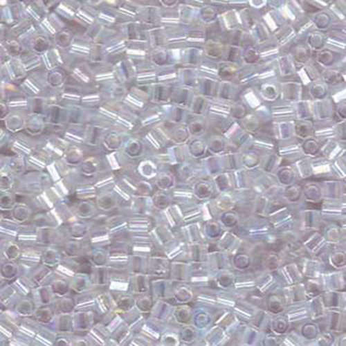 Miyuki 8/0 Delica Hex Cut Bead - DBLC-0051 - Crystal AB