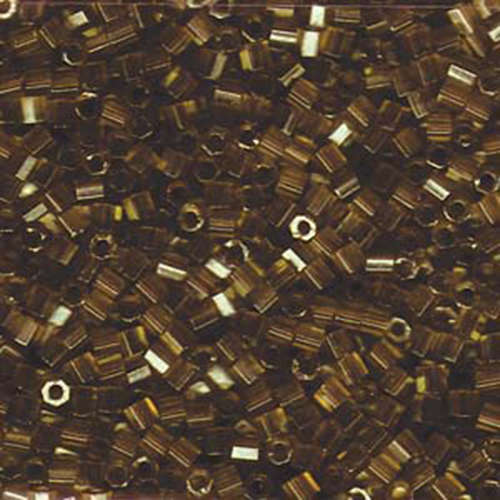 Miyuki 8/0 Delica Hex Cut Bead - DBLC-0115 - Transparent Metallic Luster