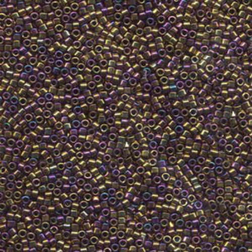 Miyuki 10/0 Delica Bead - DBM0029 - Metallic Purple / Gold Iris