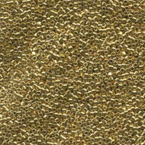 Miyuki 10/0 Delica Bead - DBM0034 - Lined Light 24K Gold