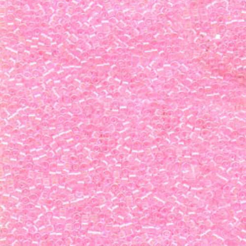 Miyuki 10/0 Delica Bead - DBM0055 - Lined Pale Pink AB