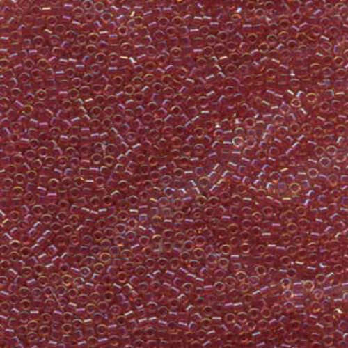 Miyuki 10/0 Delica Bead - DBM0062 - Lined Light Cranberry AB