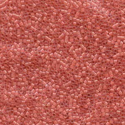 Miyuki 10/0 Delica Bead - DBM0070 - Lined Rose Pink AB