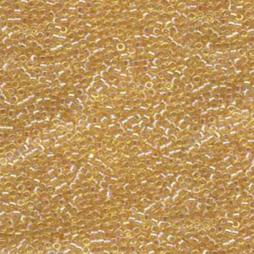 Miyuki 10/0 Delica Bead - DBM0100 - Transparent Light Amber AB 