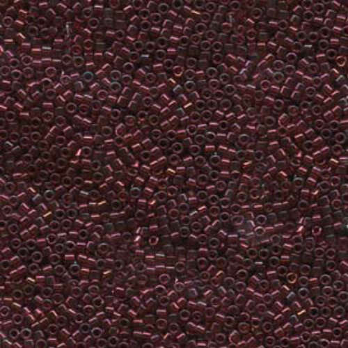Miyuki 10/0 Delica Bead - DBM0105 - Gold Luster Transparent Red