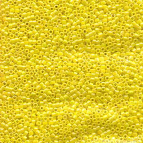 Miyuki 10/0 Delica Bead - DBM0160 - Opaque Yellow AB