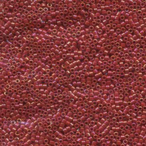 Miyuki 10/0 Delica Bead - DBM0162 - Opaque Red AB