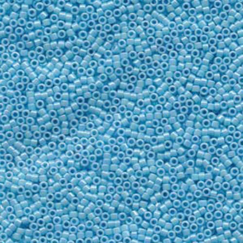 Miyuki 10/0 Delica Bead - DBM0164 - Opaque Light Blue AB