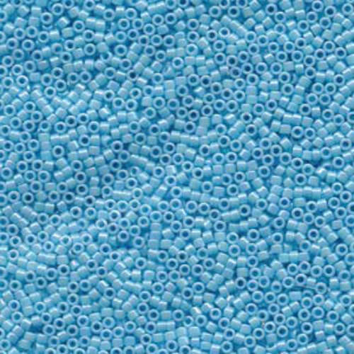 Miyuki 10/0 Delica Bead - DBM0164 - Opaque Light Blue AB