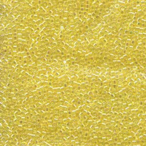 Miyuki 10/0 Delica Bead - DBM0171 - Transparent Yellow AB