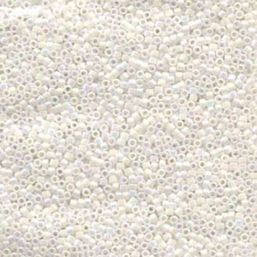 Miyuki 10/0 Delica Bead - DBM0202 - White Pearl AB