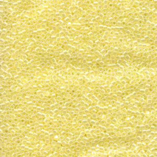 Miyuki 10/0 Delica Bead - DBM0232 - Crystal Lined Pale Yellow Luster