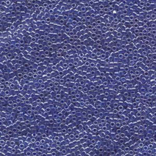 Miyuki 10/0 Delica Bead - DBM0243 - Crystal Lined Medium Blue Luster