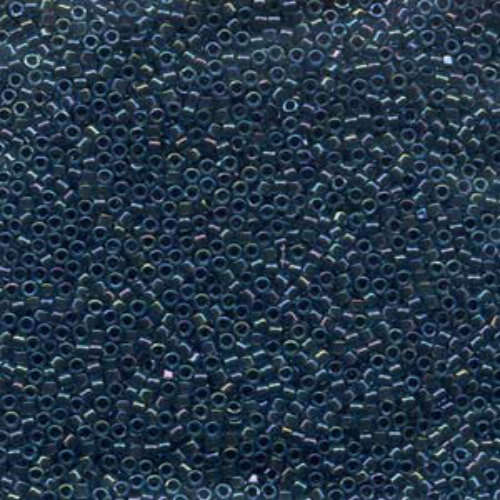 Miyuki 10/0 Delica Bead - DBM0286 - Lined Aqua / Midnight Blue Luster
