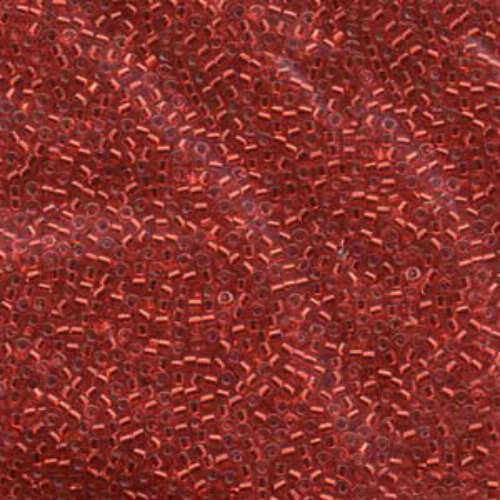 Miyuki 10/0 Delica Bead - DBM0602 - Silver Lined Dyed Red
