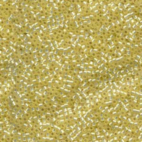 Miyuki 10/0 Delica Bead - DBM0623 - Silver Lined Light Yellow Alabaster