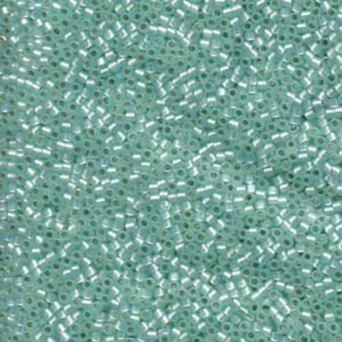 Miyuki 10/0 Delica Bead - DBM0626 - Silver Lined Light Mint Green Alabaster