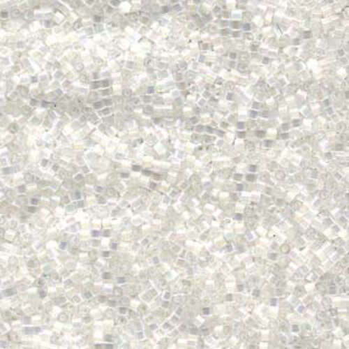 Miyuki 10/0 Delica Bead - DBM0670 - Silk Satin Crystal AB