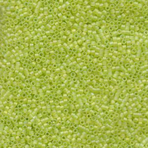 Miyuki 10/0 Delica Bead - DBM0860 - Matte Transparent Chartreuse AB
