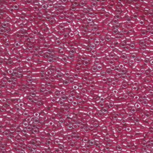 Miyuki 10/0 Delica Bead - DBM0914 - Sparkling Dark Pink Lined Crystal