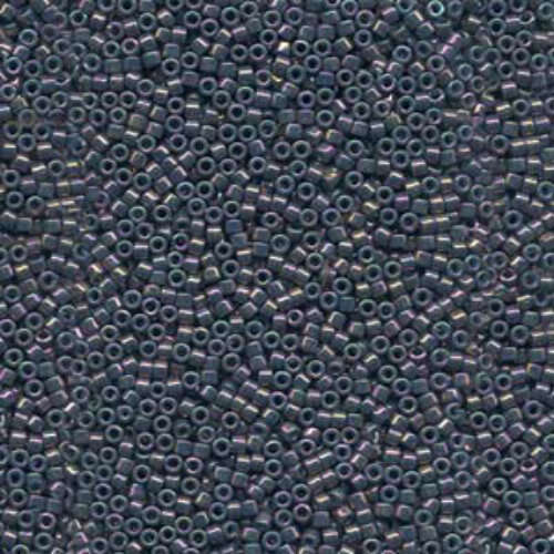Miyuki 15/0 Delica Bead - DBS0134 - Opaque Purple Grey Rainbow Luster