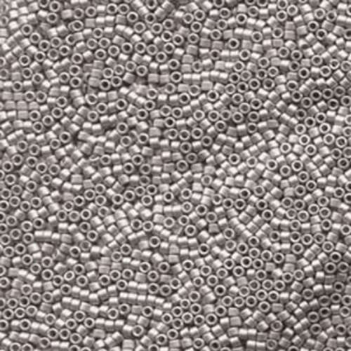 Miyuki 15/0 Delica Bead - DBS0338 - Matte Palladium Plated