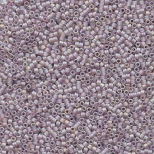 Miyuki 15/0 Delica Bead - DBS0868 - Matte Transparent Pink Mist AB
