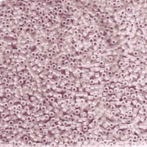 Miyuki 15/0 Delica Bead - DBS1263 - Matte Transparent Pink Mist