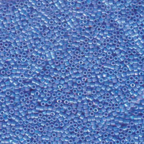 Miyuki 15/0 Delica Bead - DBS1578 - Opaque Cyan Blue AB