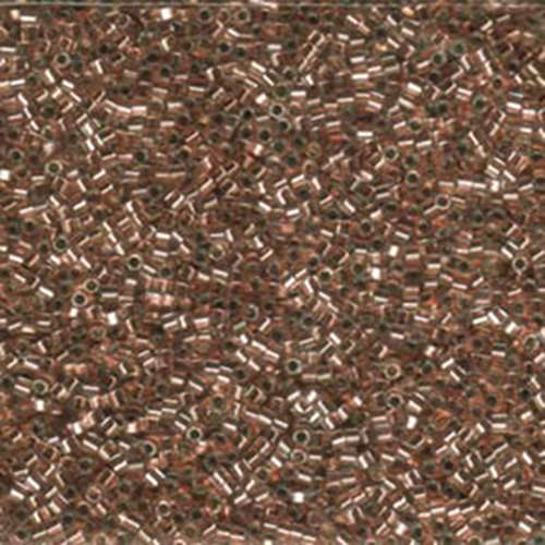 Miyuki 15/0 Delica Hex Cut Bead - DBSC-0037 - Copper Lined Crystal