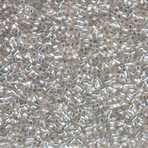 Miyuki 15/0 Delica Hex Cut Bead - DBSC-0041 - Silver Lined Crystal
