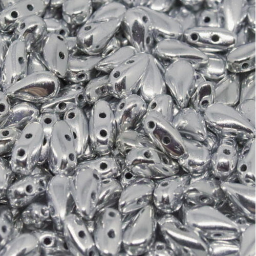 3mm x 6mm Drop Duo Bead - 2 Hole - Crystal Labrador Full - 00030-27000