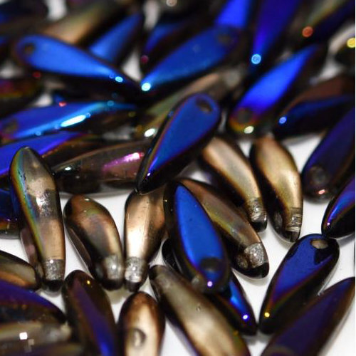 3mm x 11mm Dagger Bead - Crystal Azuro Full - 00030-22203