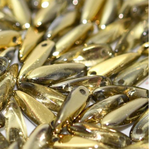 3mm x 11mm Dagger Bead - Crystal Amber - 00030-26441 - 25 Piece Bag