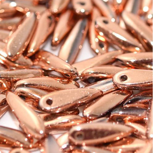 3mm x 11mm Dagger Bead - Crystal Capri Gold Full - 00030-27100