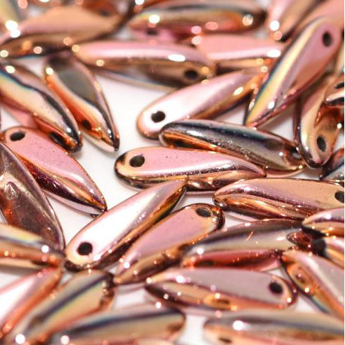 3mm x 11mm Dagger Bead - Crystal Capri Rose Full - 00030-27143