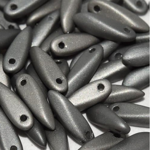 3mm x 11mm Dagger Bead - Crystal Chrome Full Matted - 00030-27470