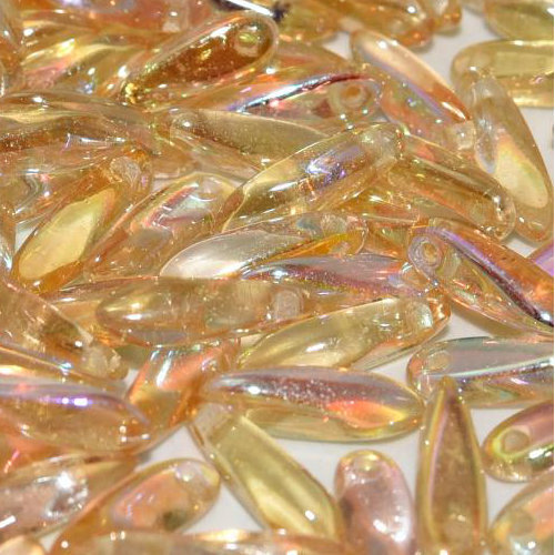 3mm x 11mm Dagger Bead - Crystal Yellow Rainbow - 00030-98531