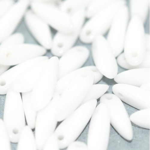 3mm x 11mm Dagger Bead - Chalk White  - 03000