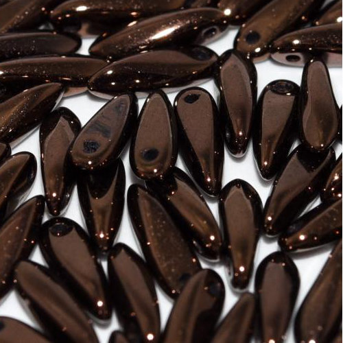 3mm x 11mm Dagger Bead - Jet Lila Vega Luster - 23980-15726