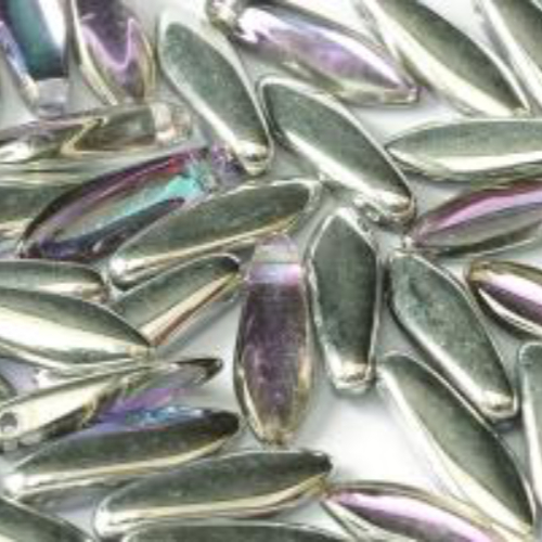 5mm x 16mm Dagger Bead - Crystal Vitrail Light - 00030-26536 - 25 Piece Bag