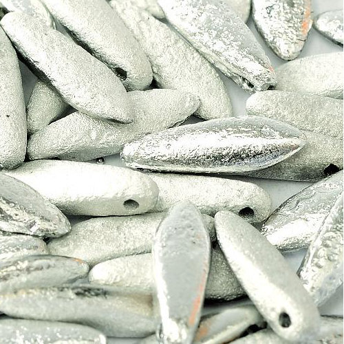 5mm x 16mm Dagger Bead - Crystal Etched Labrador Full - 00030-27080 - 25 Piece Bag