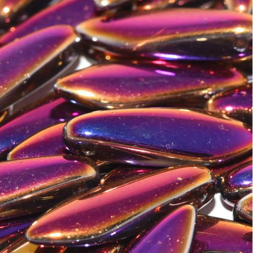5mm x 16mm Dagger Bead - Crystal Full Sliperit - 00030-29503