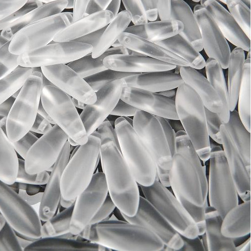 5mm x 16mm Dagger Bead - Crystal Matte - 00030-84110 - 25 Piece Bag
