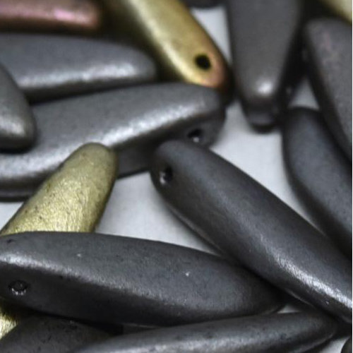 5mm x 16mm Dagger Bead - Zinc Iris  - 01640 - 25 Piece Bag