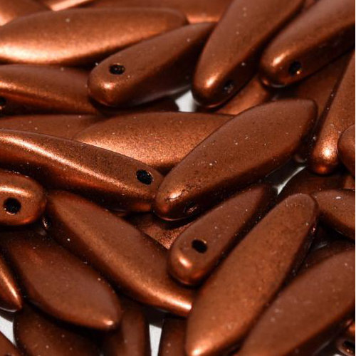 5mm x 16mm Dagger Bead - Copper  - 01750 - 25 Piece Bag
