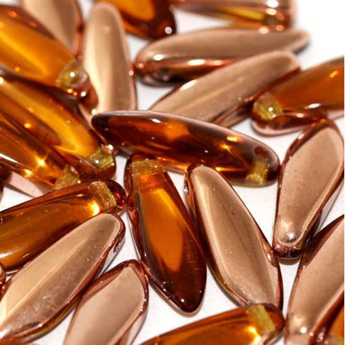 5mm x 16mm Dagger Bead - Topaz Capri Gold - 10060-27101