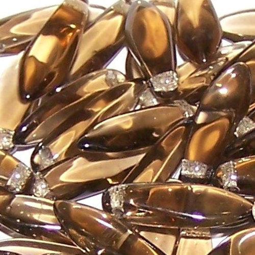 5mm x 16mm Dagger Bead - Smoke Topaz - 10230