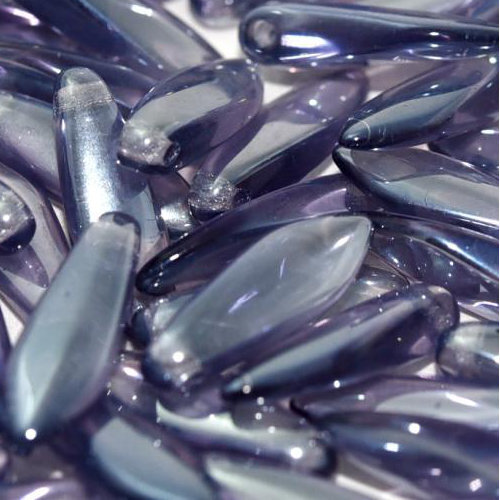 5mm x 16mm Dagger Bead - Light Violet Full Argent Flare - 20500-24203