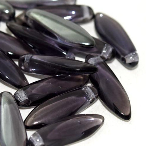 5mm x 16mm Dagger Bead - Light Violet Vacuum Hematite - 20500-27201